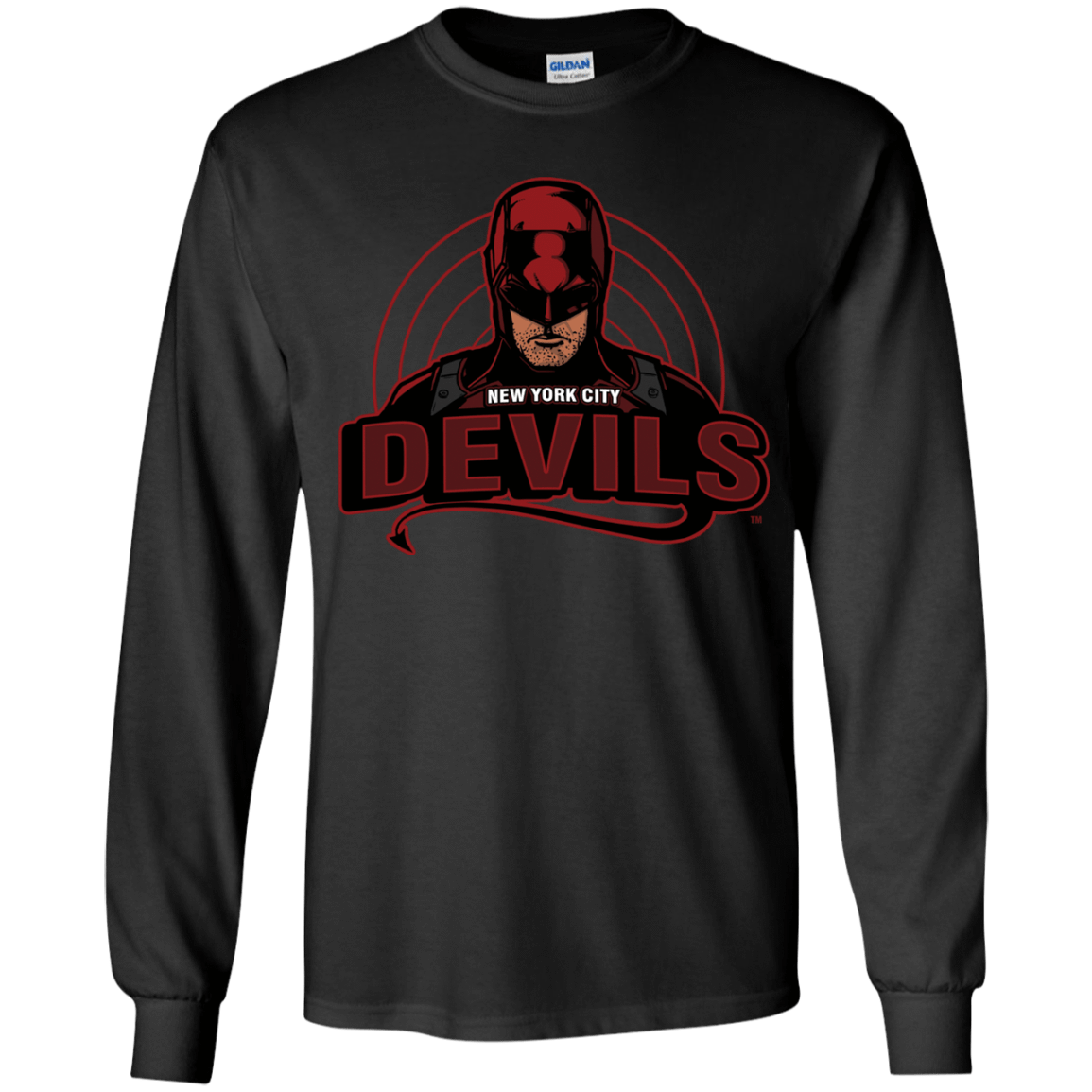 T-Shirts Black / YS NYC Devils Youth Long Sleeve T-Shirt
