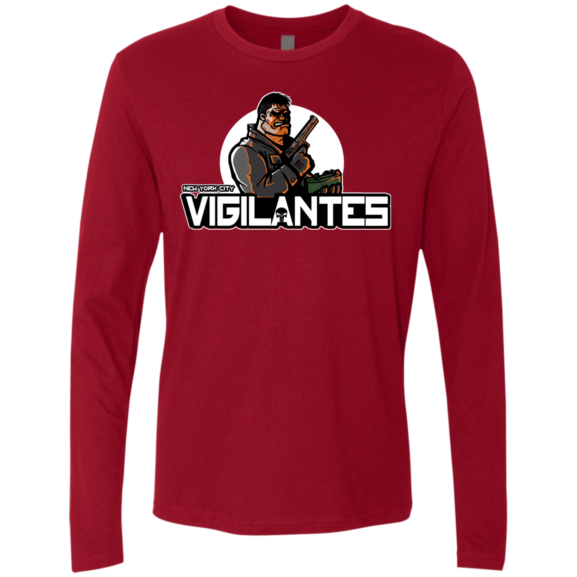 T-Shirts Cardinal / Small NYC Vigilantes Men's Premium Long Sleeve