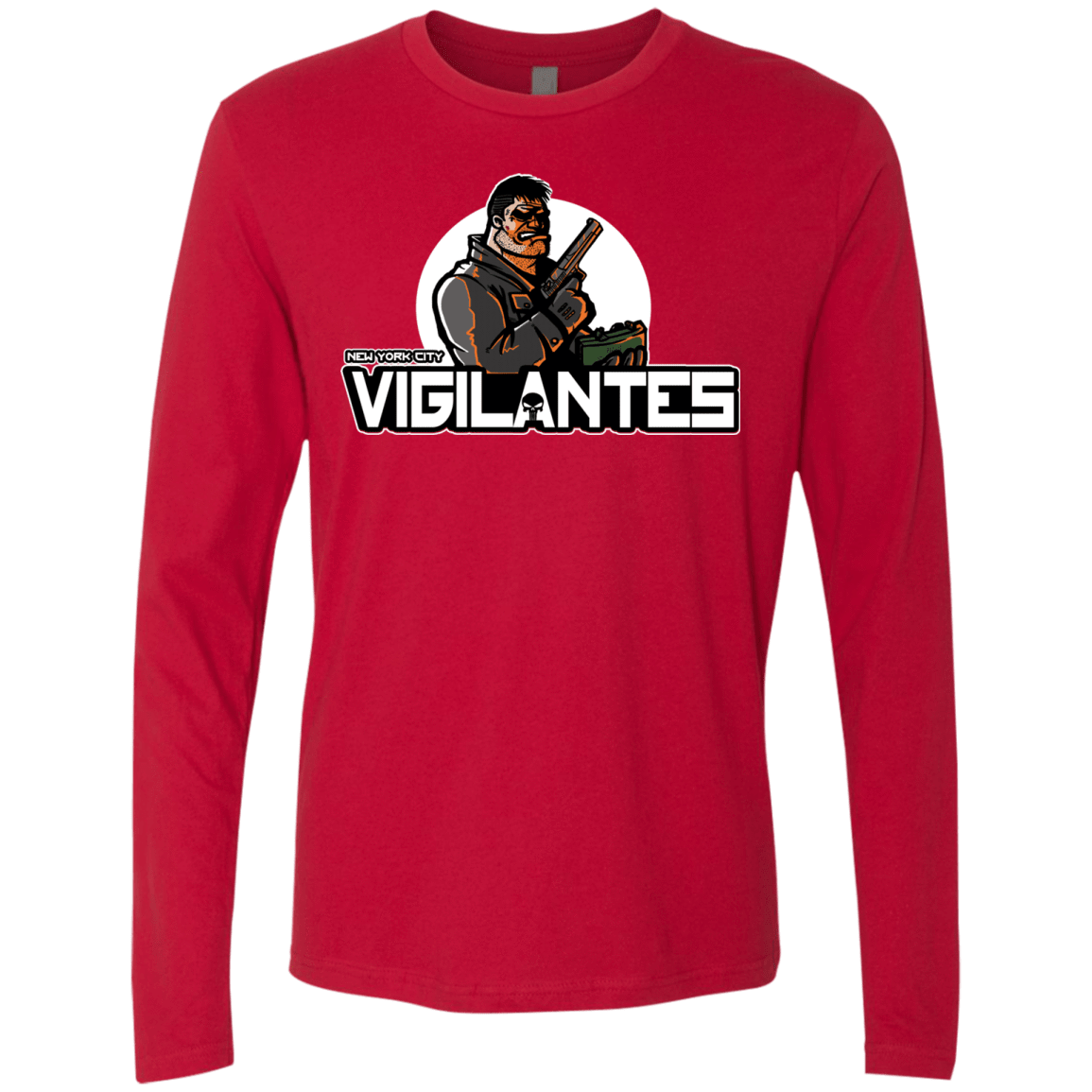 T-Shirts Red / Small NYC Vigilantes Men's Premium Long Sleeve