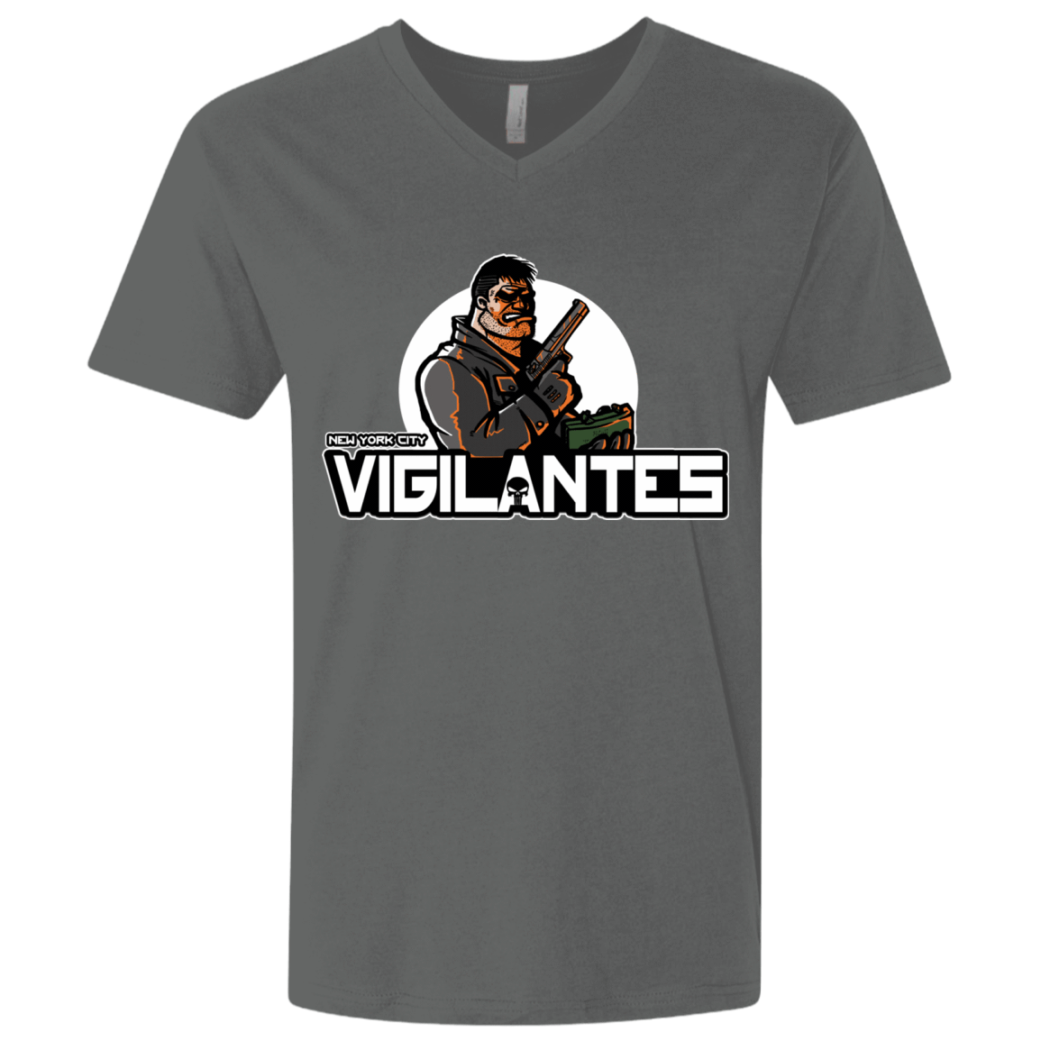 T-Shirts Heavy Metal / X-Small NYC Vigilantes Men's Premium V-Neck