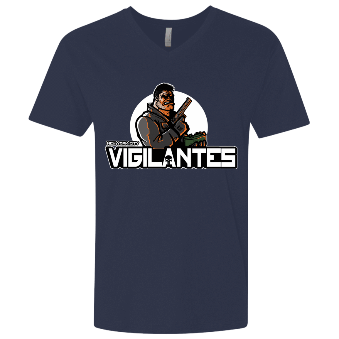 T-Shirts Midnight Navy / X-Small NYC Vigilantes Men's Premium V-Neck