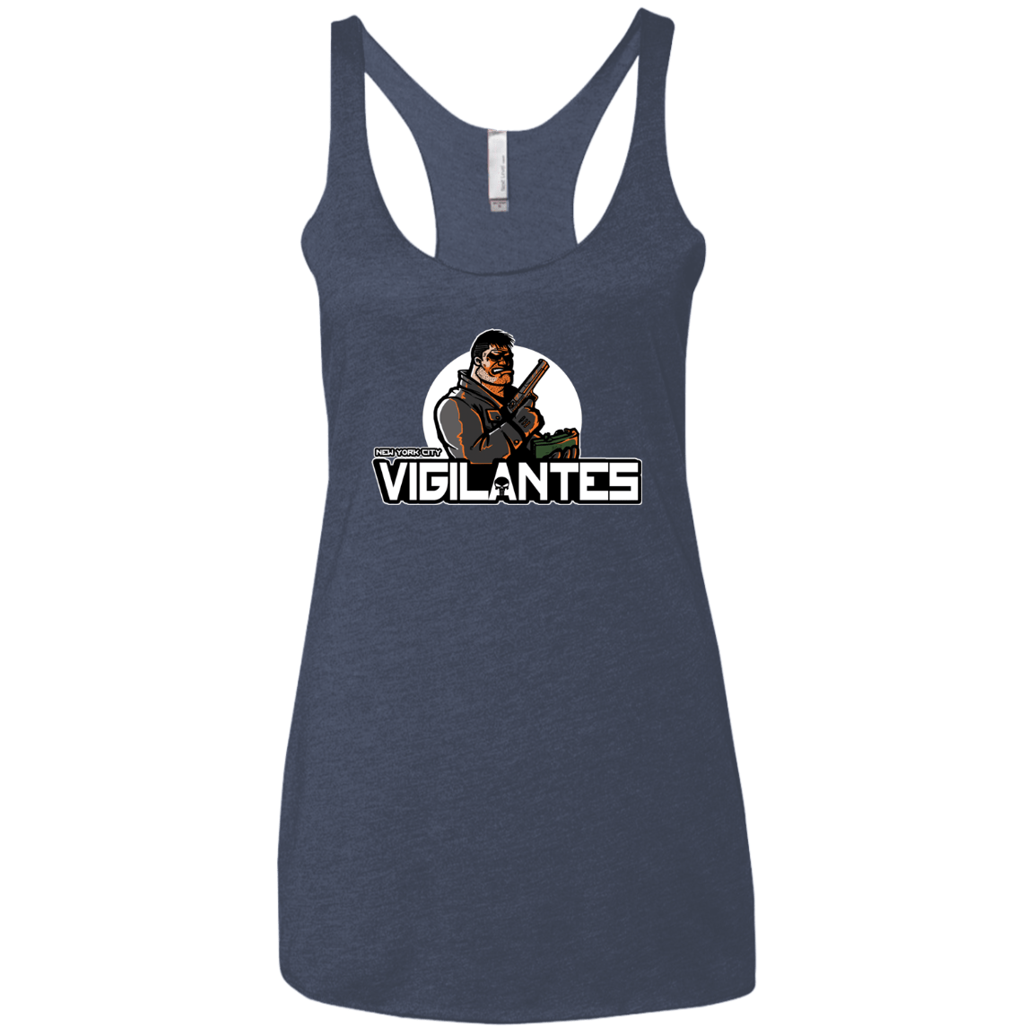 T-Shirts Vintage Navy / X-Small NYC Vigilantes Women's Triblend Racerback Tank