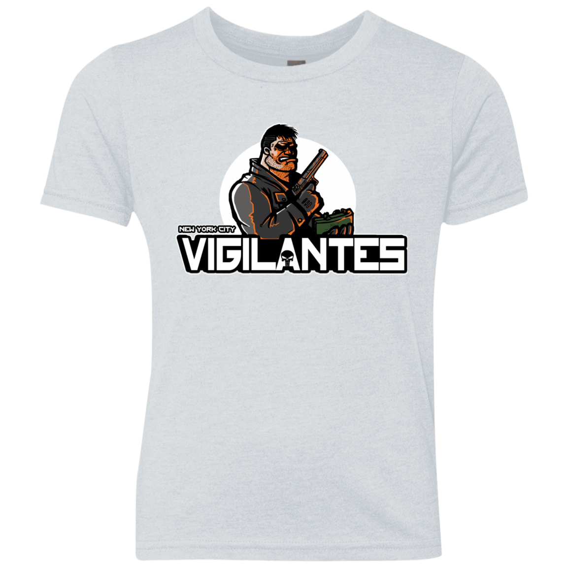 T-Shirts Heather White / YXS NYC Vigilantes Youth Triblend T-Shirt