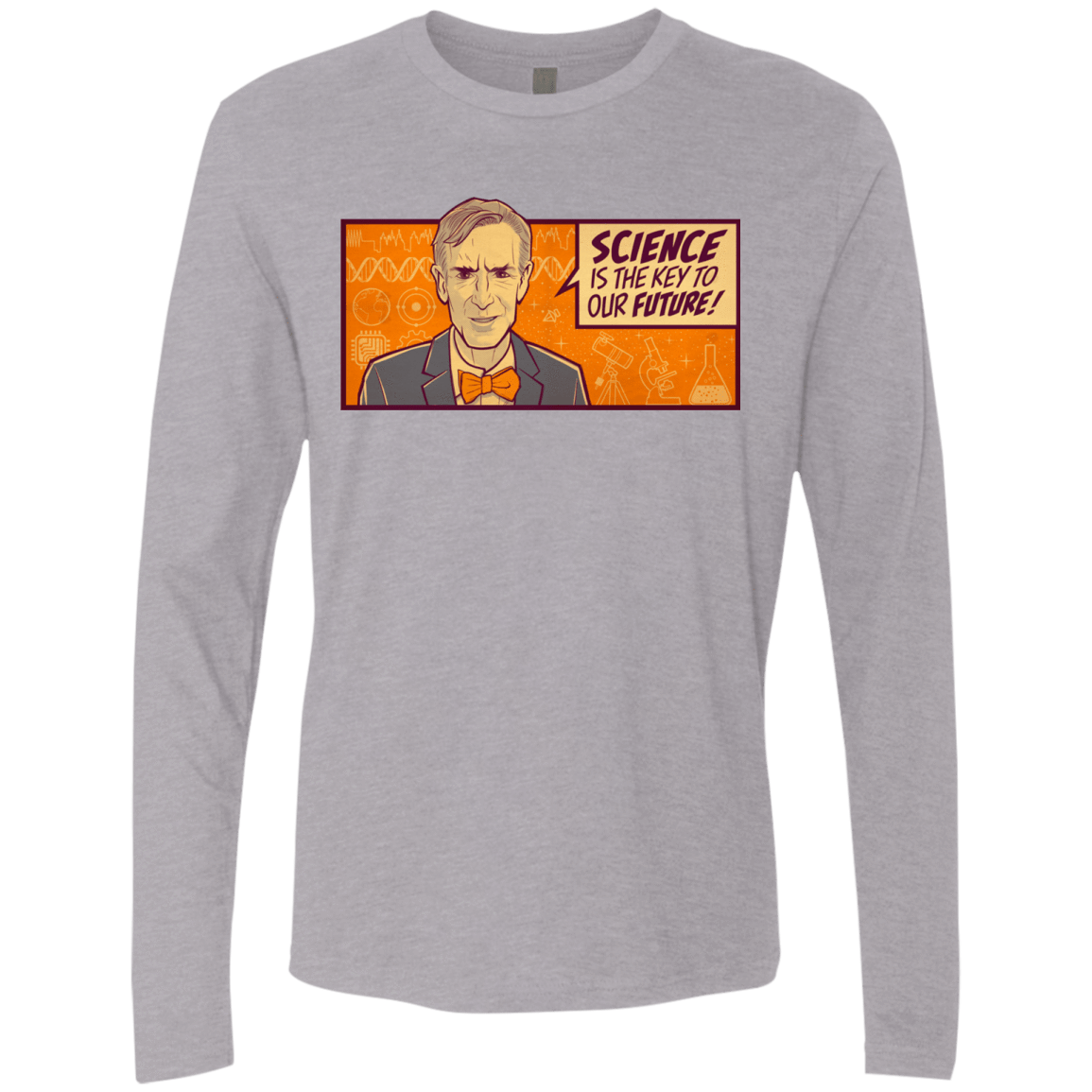 T-Shirts Heather Grey / S NYE key future Men's Premium Long Sleeve