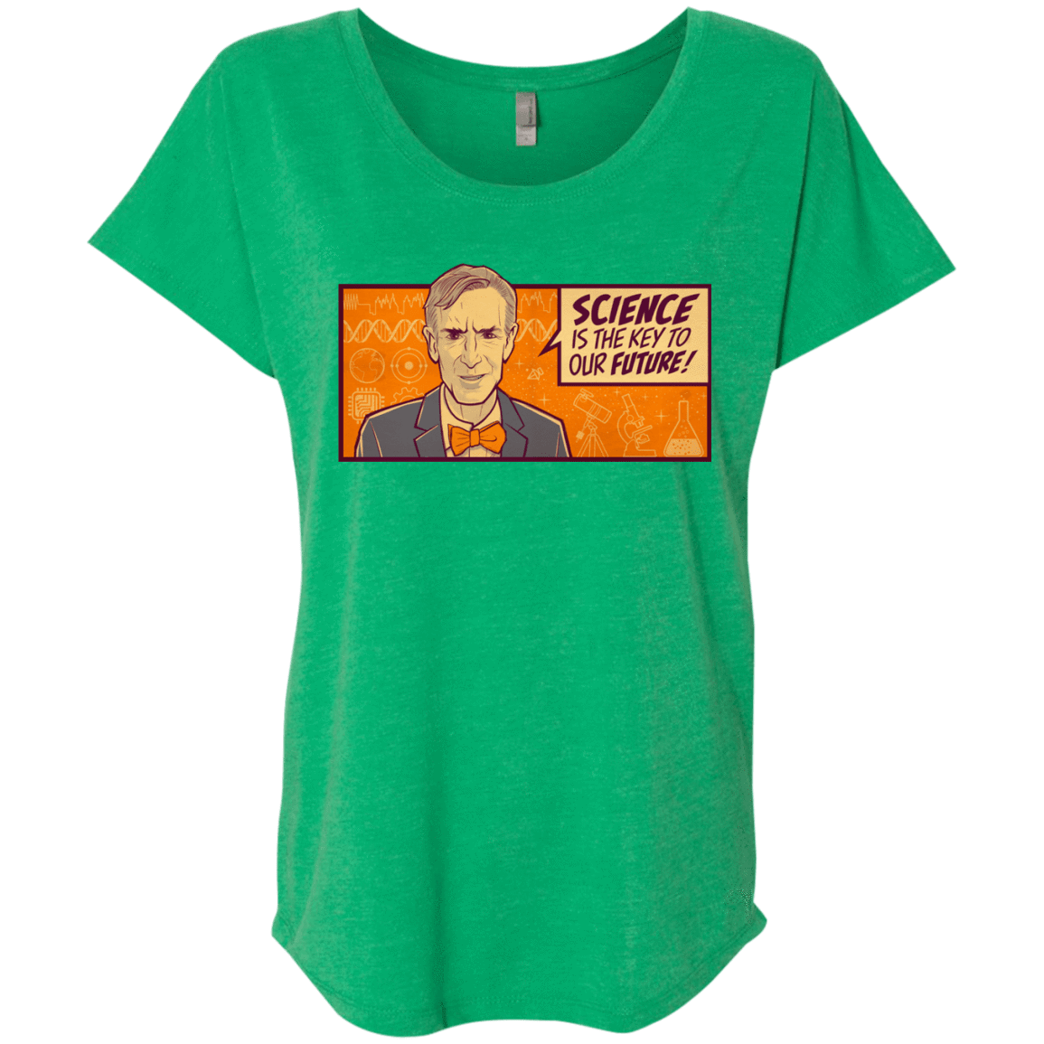 T-Shirts Envy / X-Small NYE key future Triblend Dolman Sleeve