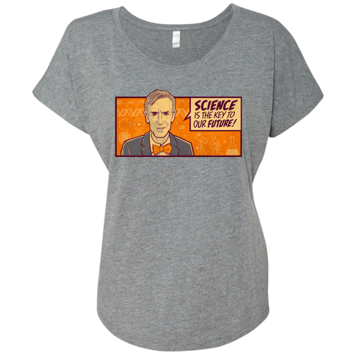 T-Shirts Premium Heather / X-Small NYE key future Triblend Dolman Sleeve