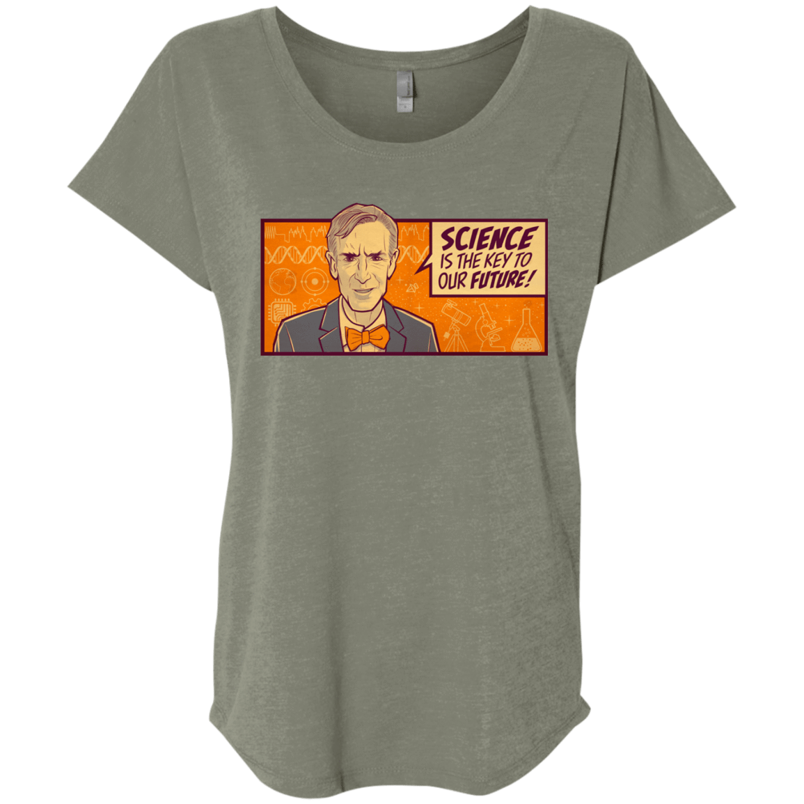 T-Shirts Venetian Grey / X-Small NYE key future Triblend Dolman Sleeve