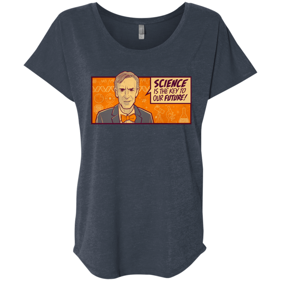 T-Shirts Vintage Navy / X-Small NYE key future Triblend Dolman Sleeve