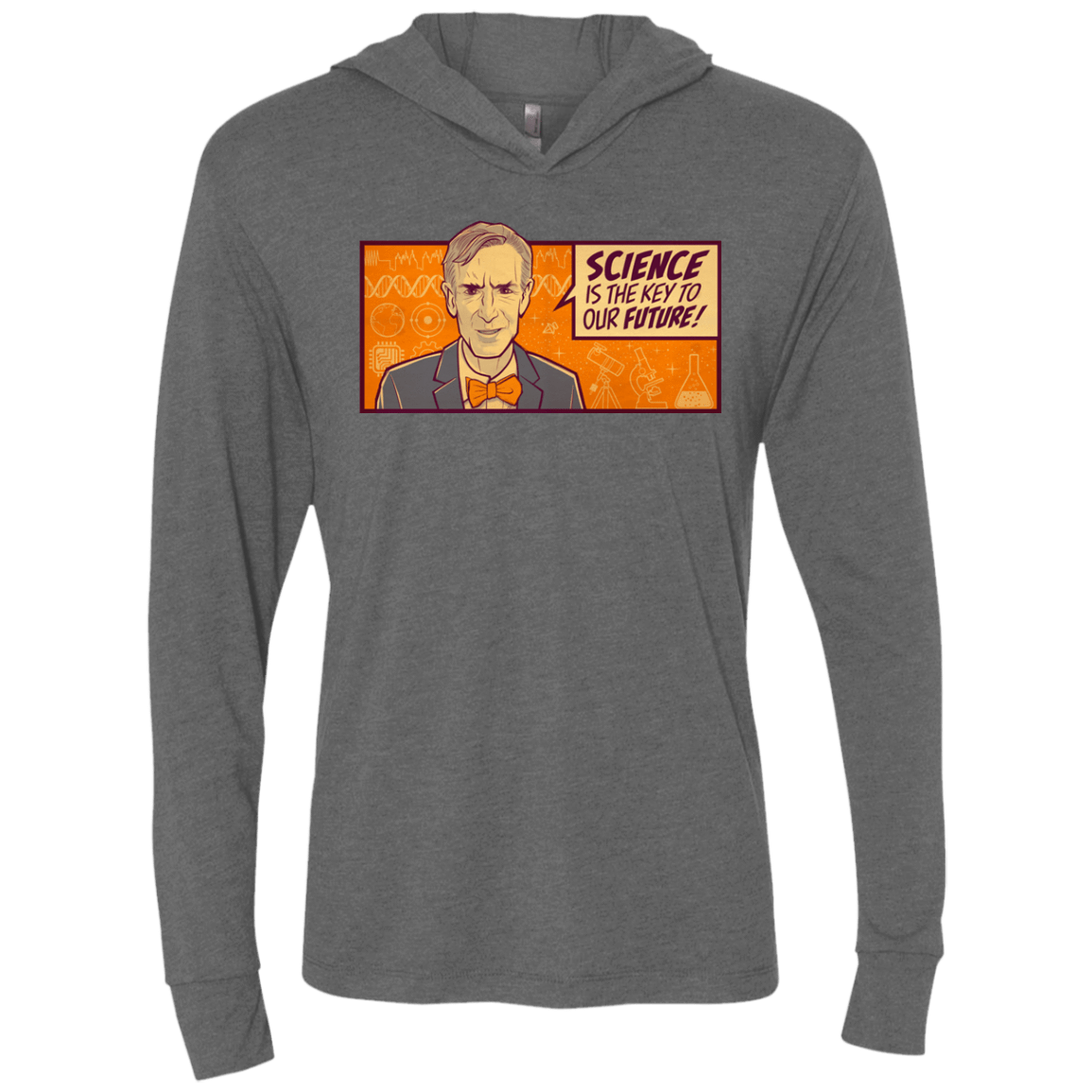 T-Shirts Premium Heather / X-Small NYE key future Triblend Long Sleeve Hoodie Tee