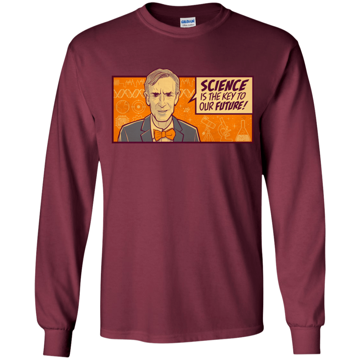 T-Shirts Maroon / YS NYE key future Youth Long Sleeve T-Shirt