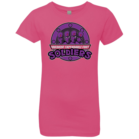 T-Shirts Hot Pink / YXS OBEDIENT EXPENDABLE FOOT SOLDIERS Girls Premium T-Shirt