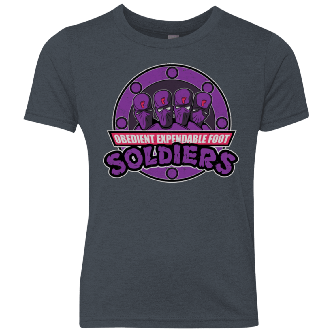 T-Shirts Vintage Navy / YXS OBEDIENT EXPENDABLE FOOT SOLDIERS Youth Triblend T-Shirt
