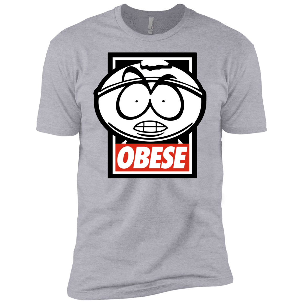 T-Shirts Heather Grey / YXS Obese Boys Premium T-Shirt