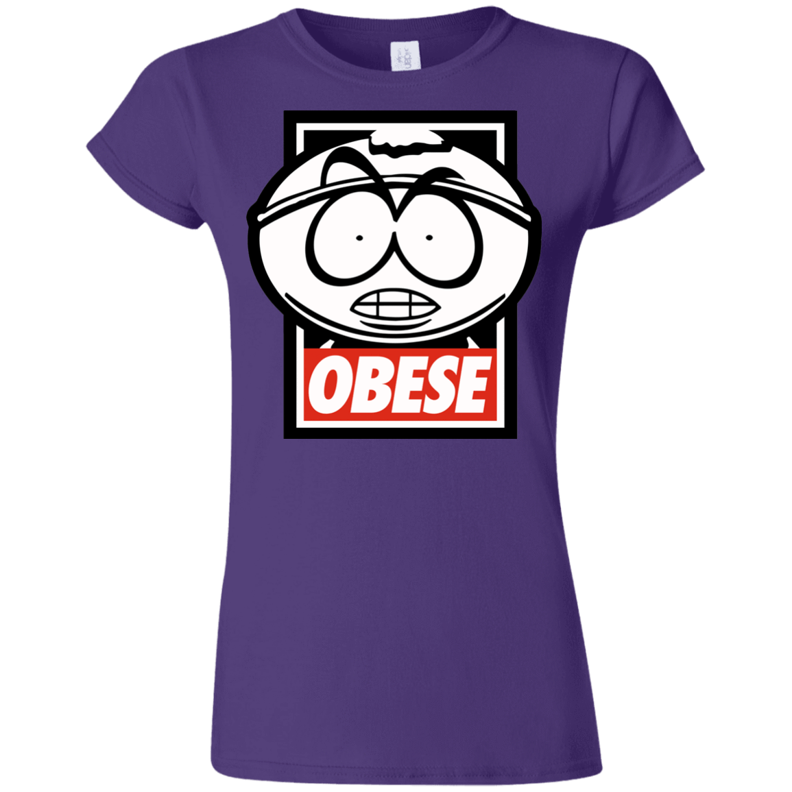 T-Shirts Purple / S Obese Junior Slimmer-Fit T-Shirt