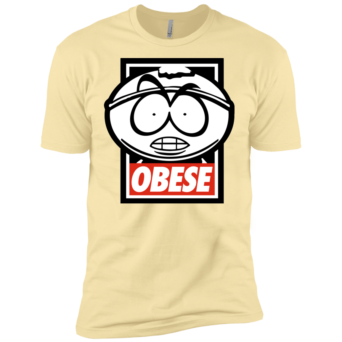T-Shirts Banana Cream / X-Small Obese Men's Premium T-Shirt