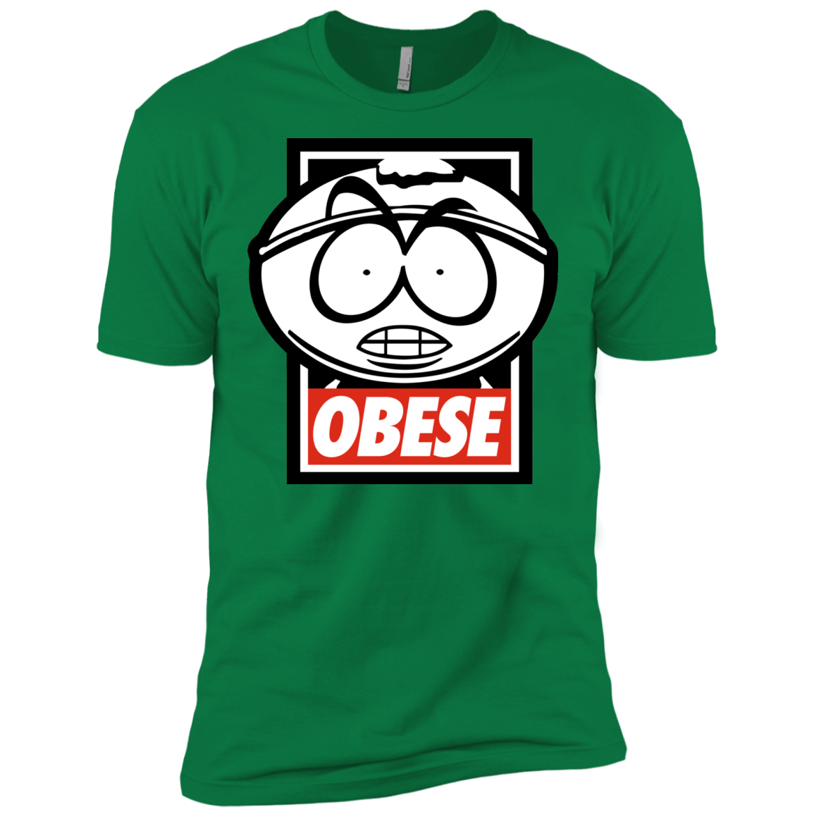 T-Shirts Kelly Green / X-Small Obese Men's Premium T-Shirt