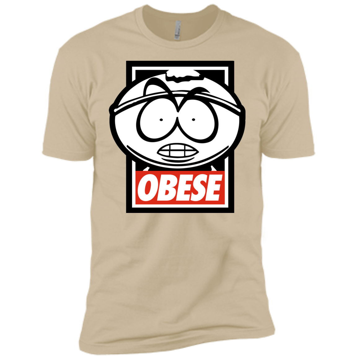 T-Shirts Sand / X-Small Obese Men's Premium T-Shirt