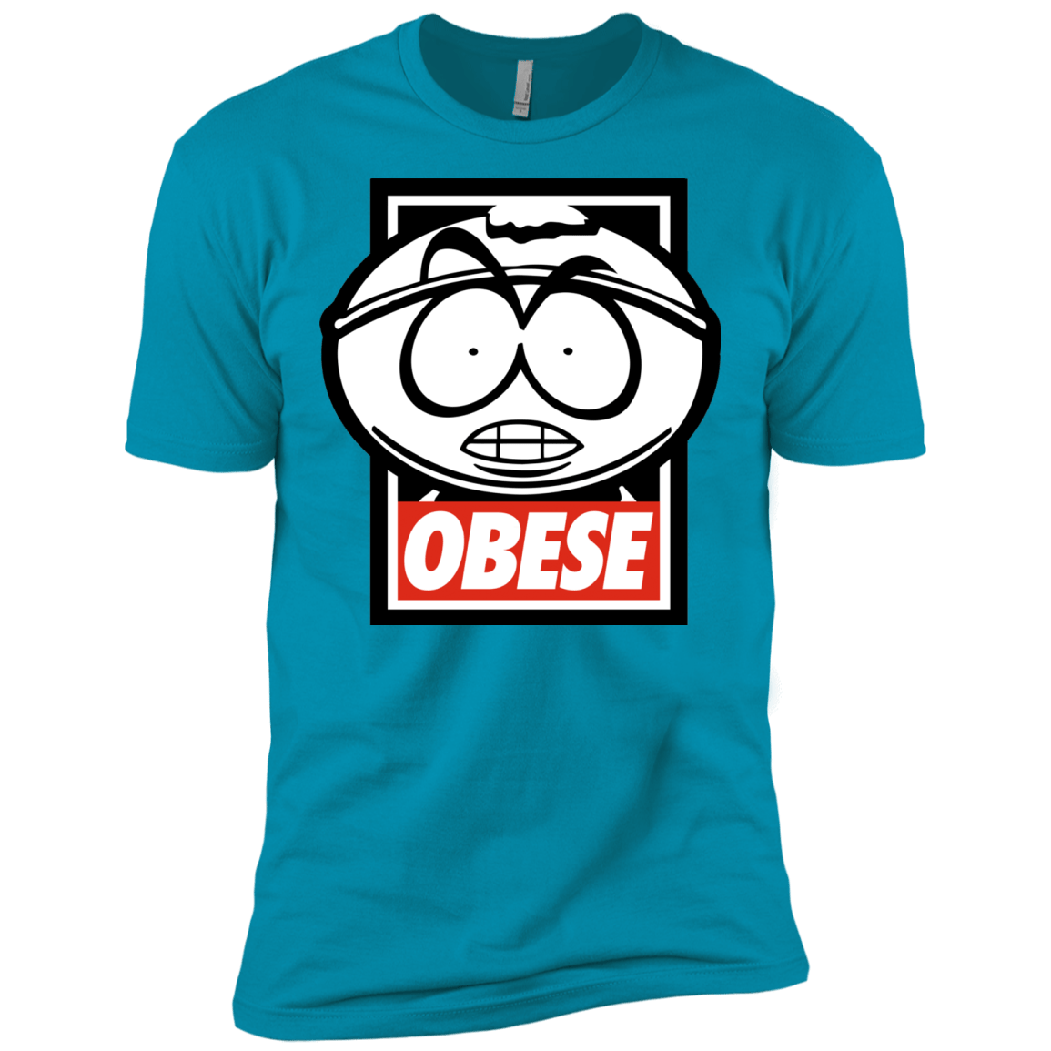 T-Shirts Turquoise / X-Small Obese Men's Premium T-Shirt
