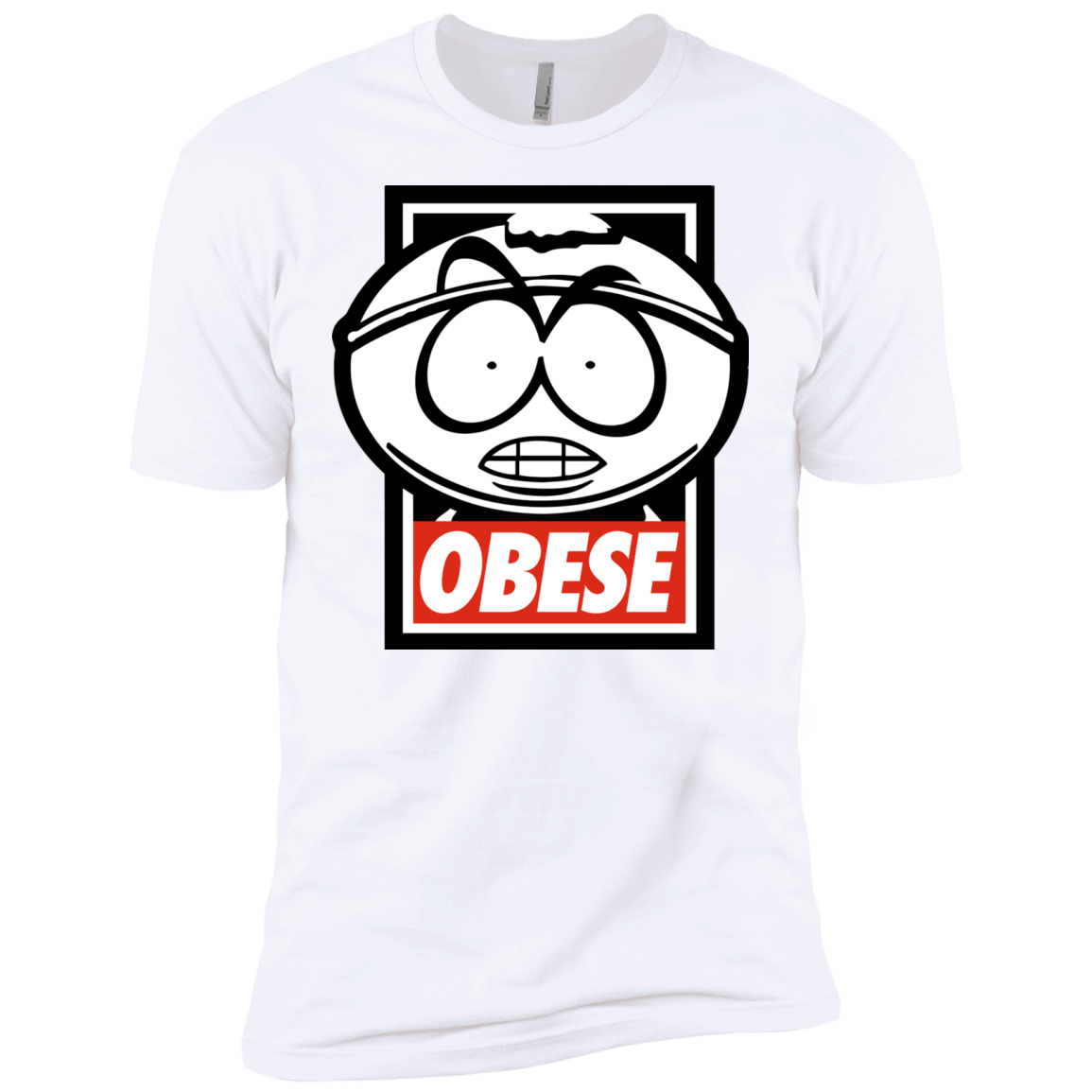 T-Shirts White / X-Small Obese Men's Premium T-Shirt