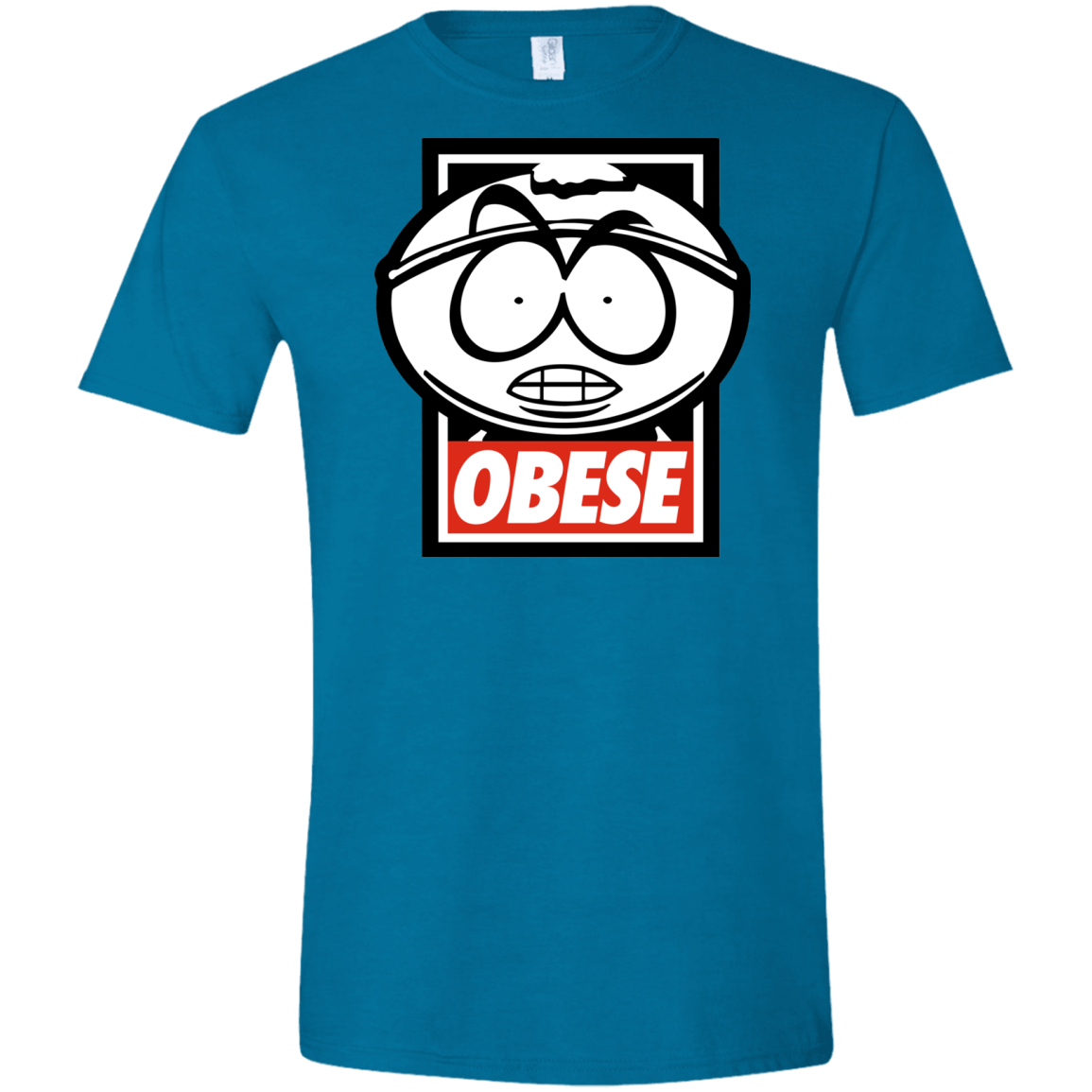 T-Shirts Antique Sapphire / S Obese Men's Semi-Fitted Softstyle