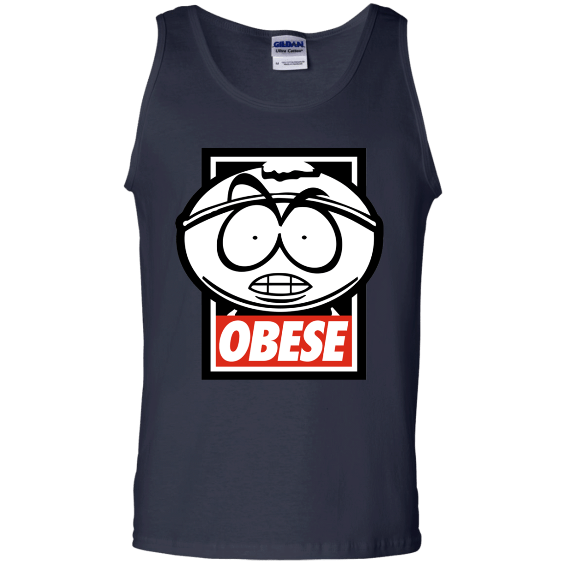 T-Shirts Navy / S Obese Men's Tank Top