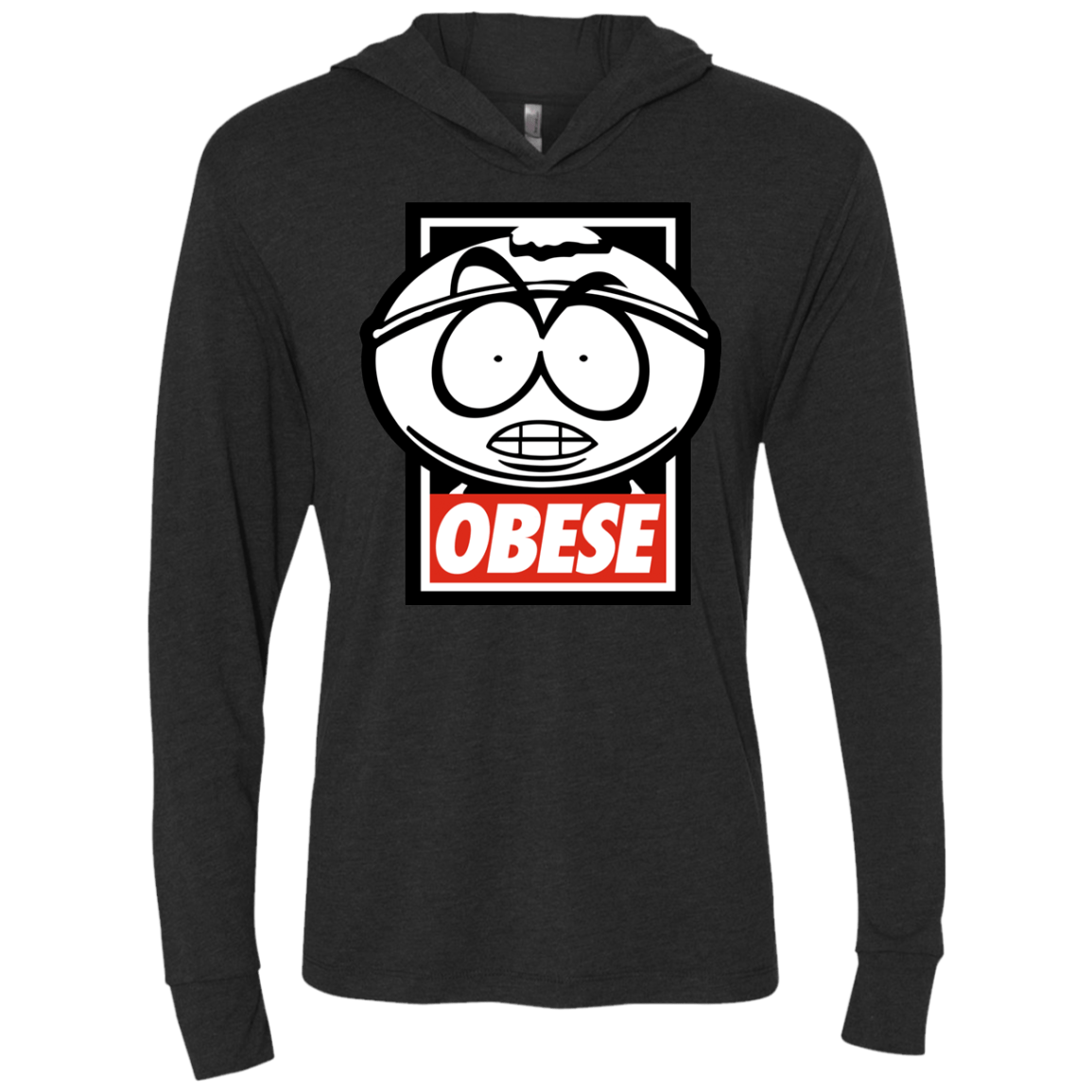 T-Shirts Vintage Black / X-Small Obese Triblend Long Sleeve Hoodie Tee