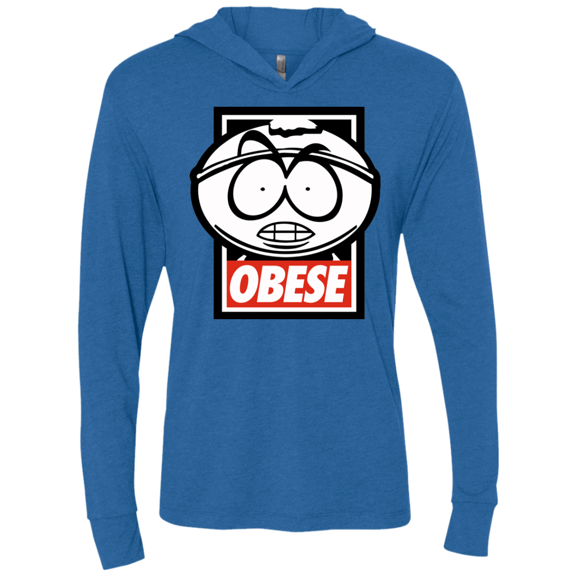 T-Shirts Vintage Royal / X-Small Obese Triblend Long Sleeve Hoodie Tee