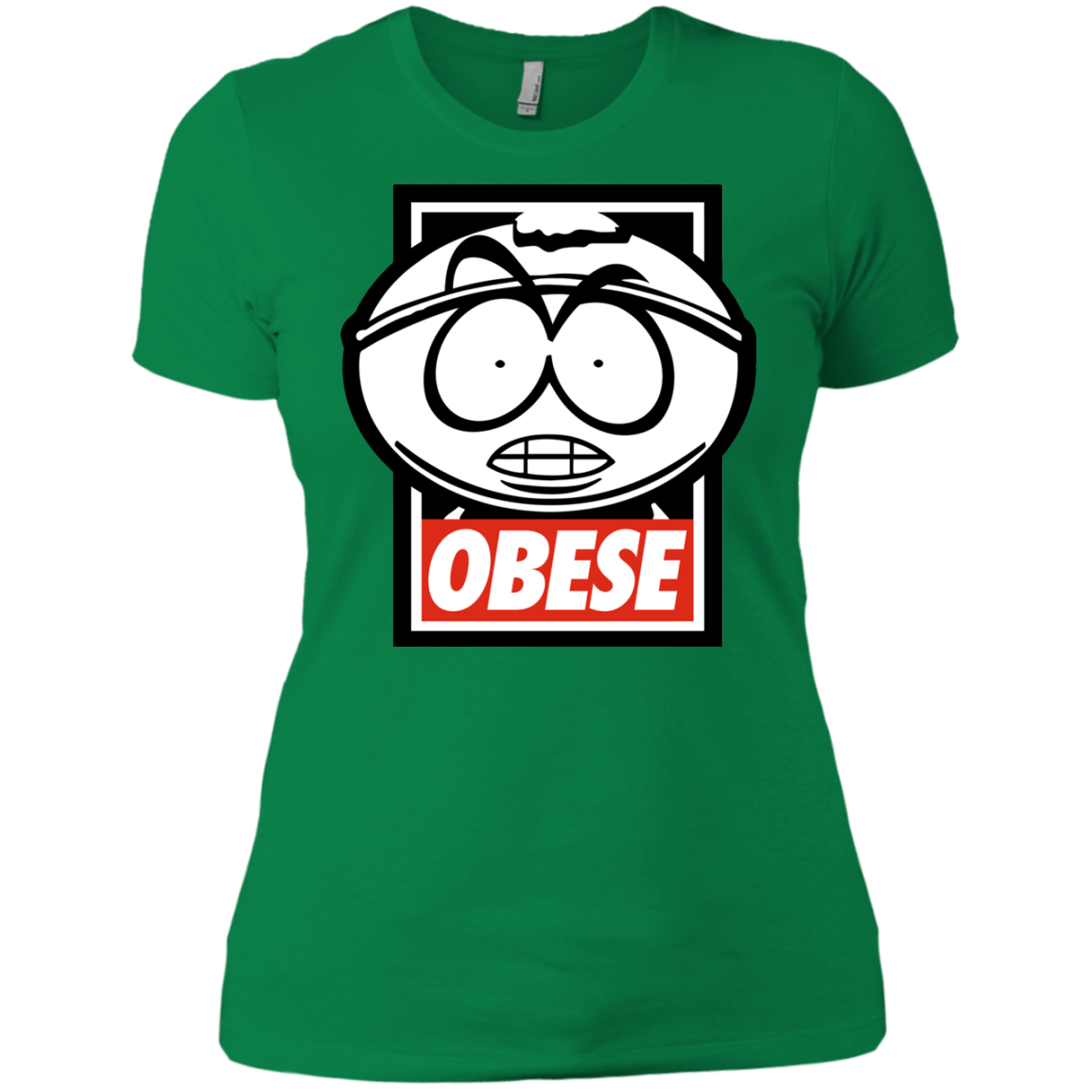 T-Shirts Kelly Green / X-Small Obese Women's Premium T-Shirt