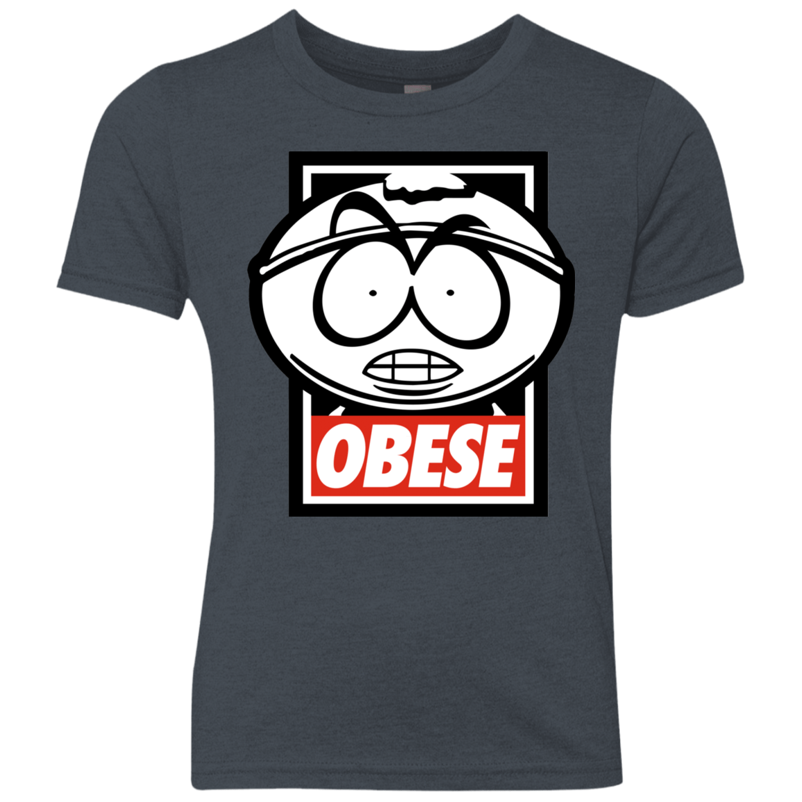 T-Shirts Vintage Navy / YXS Obese Youth Triblend T-Shirt