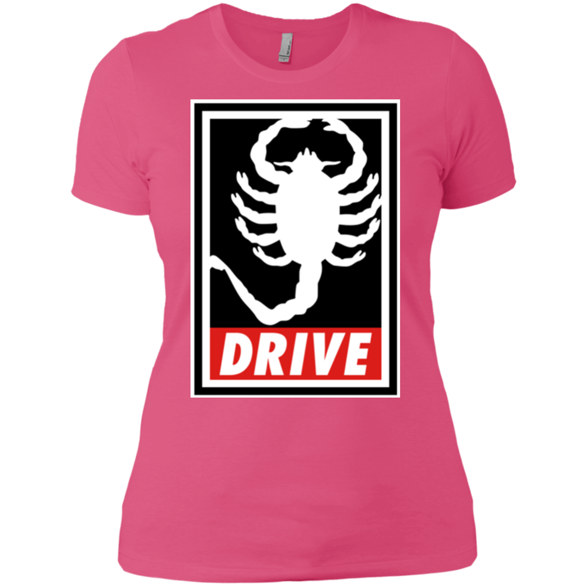 T-Shirts Hot Pink / X-Small Obey and drive Women's Premium T-Shirt