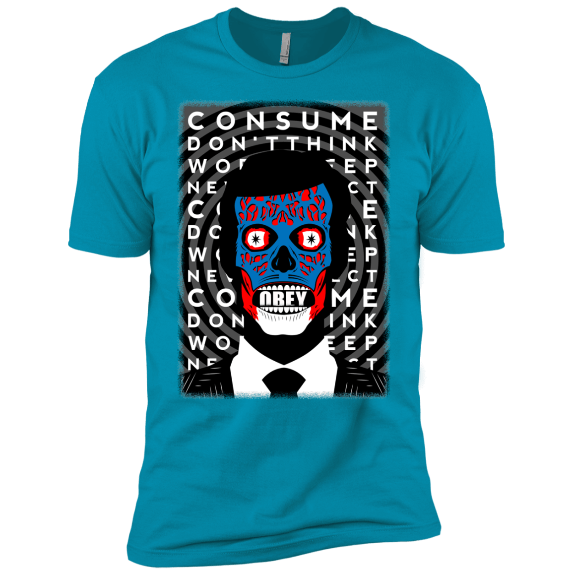 T-Shirts Turquoise / YXS OBEY Boys Premium T-Shirt