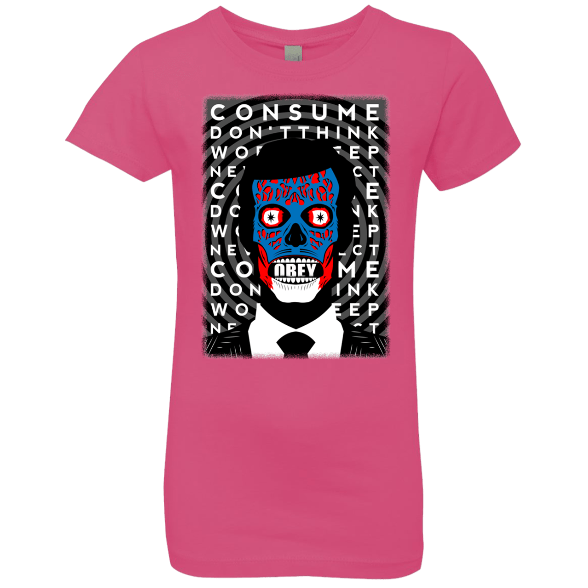 T-Shirts Hot Pink / YXS OBEY Girls Premium T-Shirt