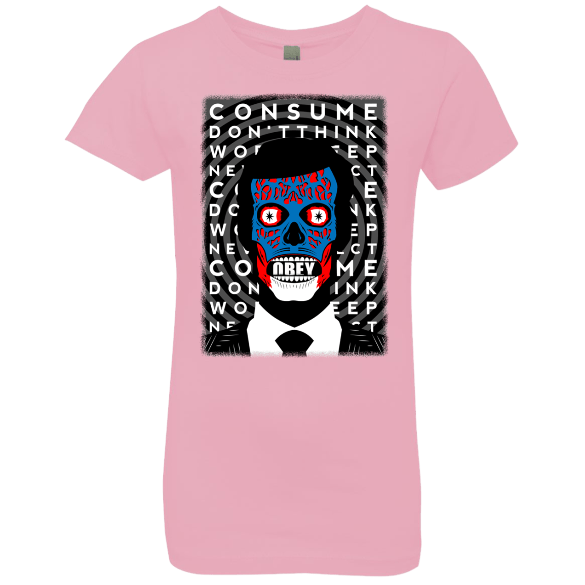 T-Shirts Light Pink / YXS OBEY Girls Premium T-Shirt