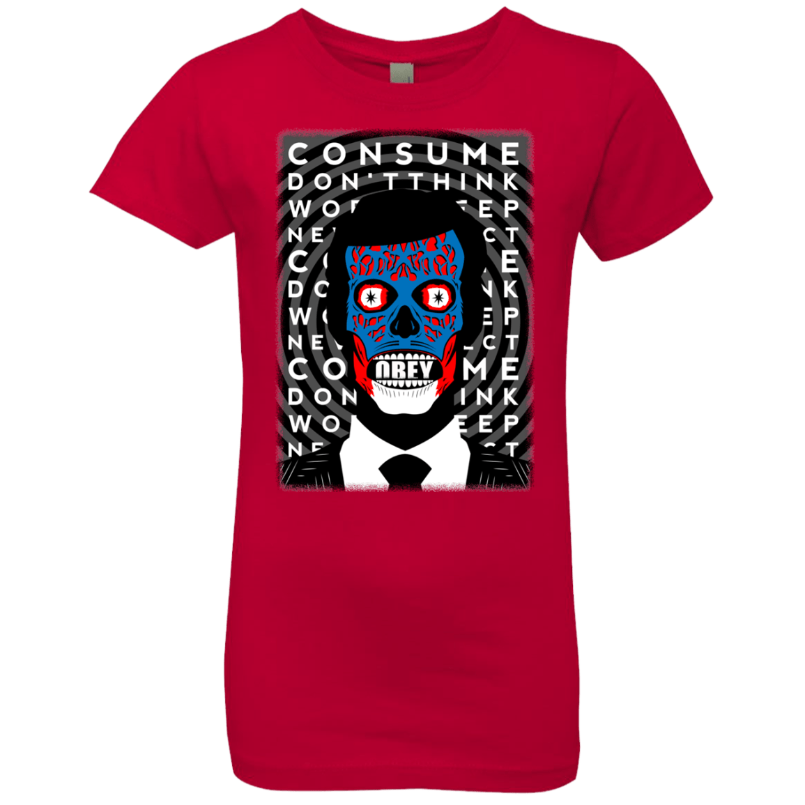 T-Shirts Red / YXS OBEY Girls Premium T-Shirt