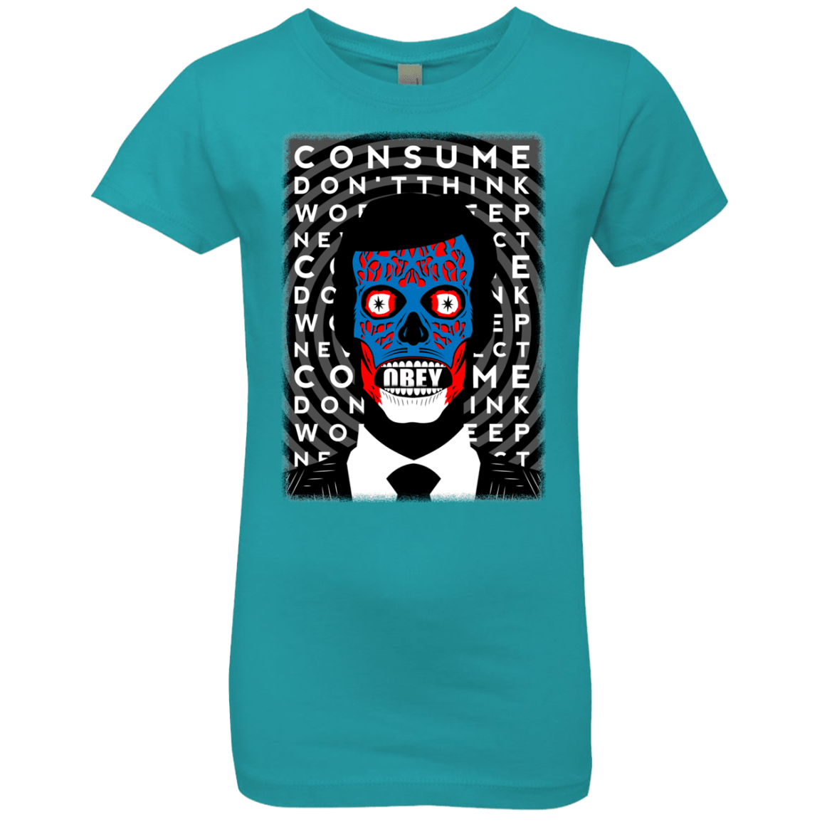 T-Shirts Tahiti Blue / YXS OBEY Girls Premium T-Shirt