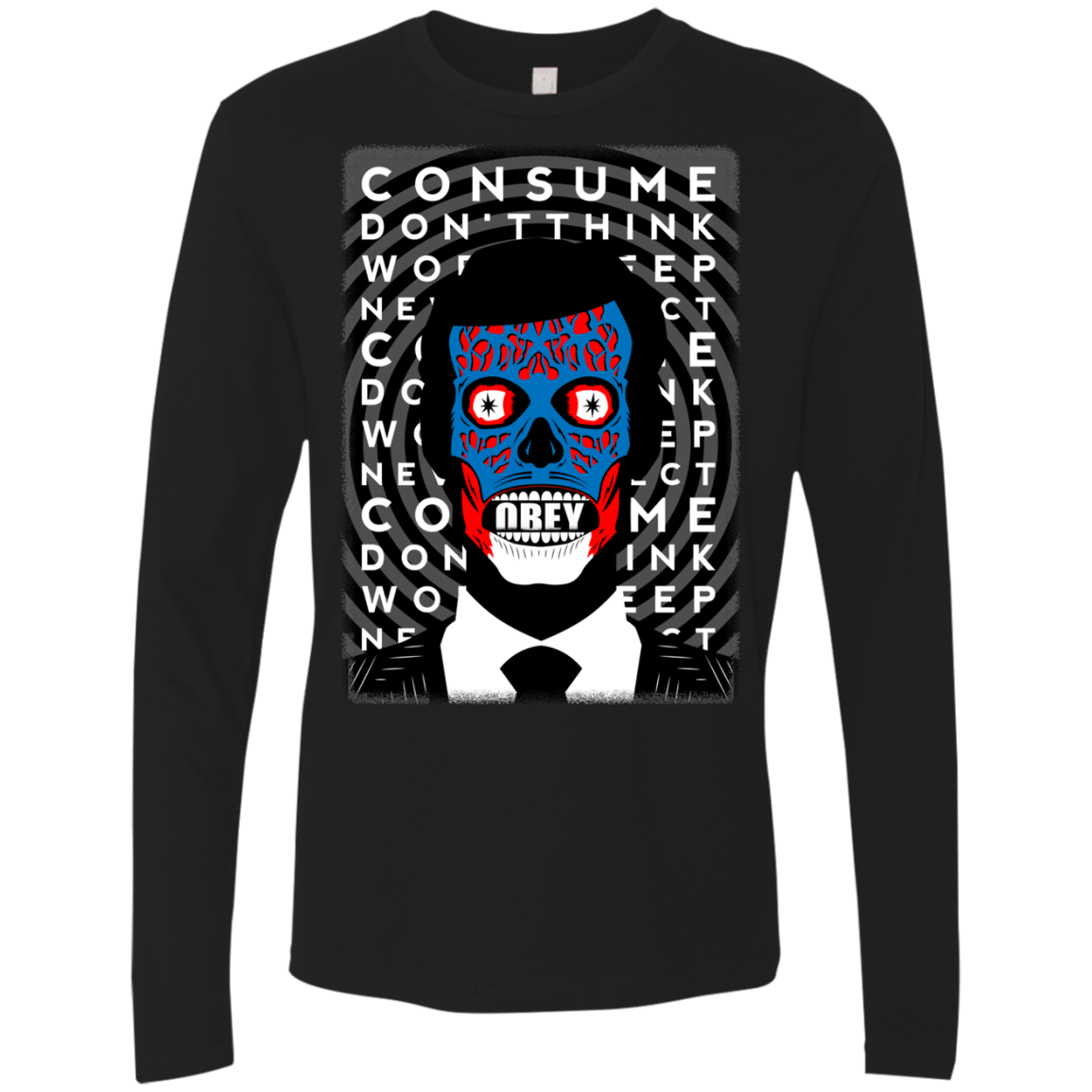 T-Shirts Black / Small OBEY Men's Premium Long Sleeve