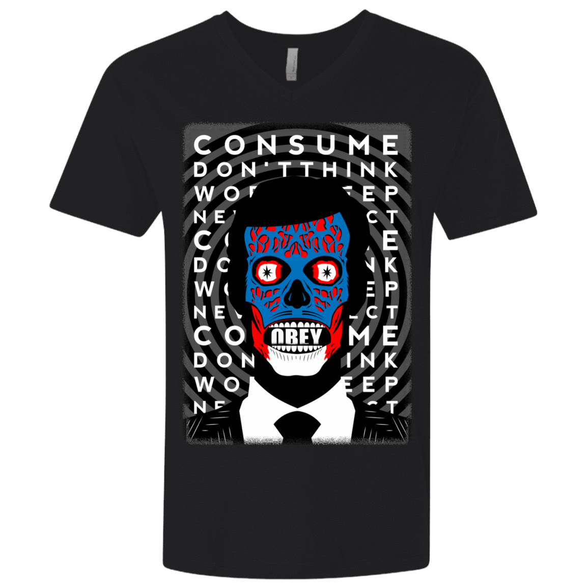 T-Shirts Black / X-Small OBEY Men's Premium V-Neck