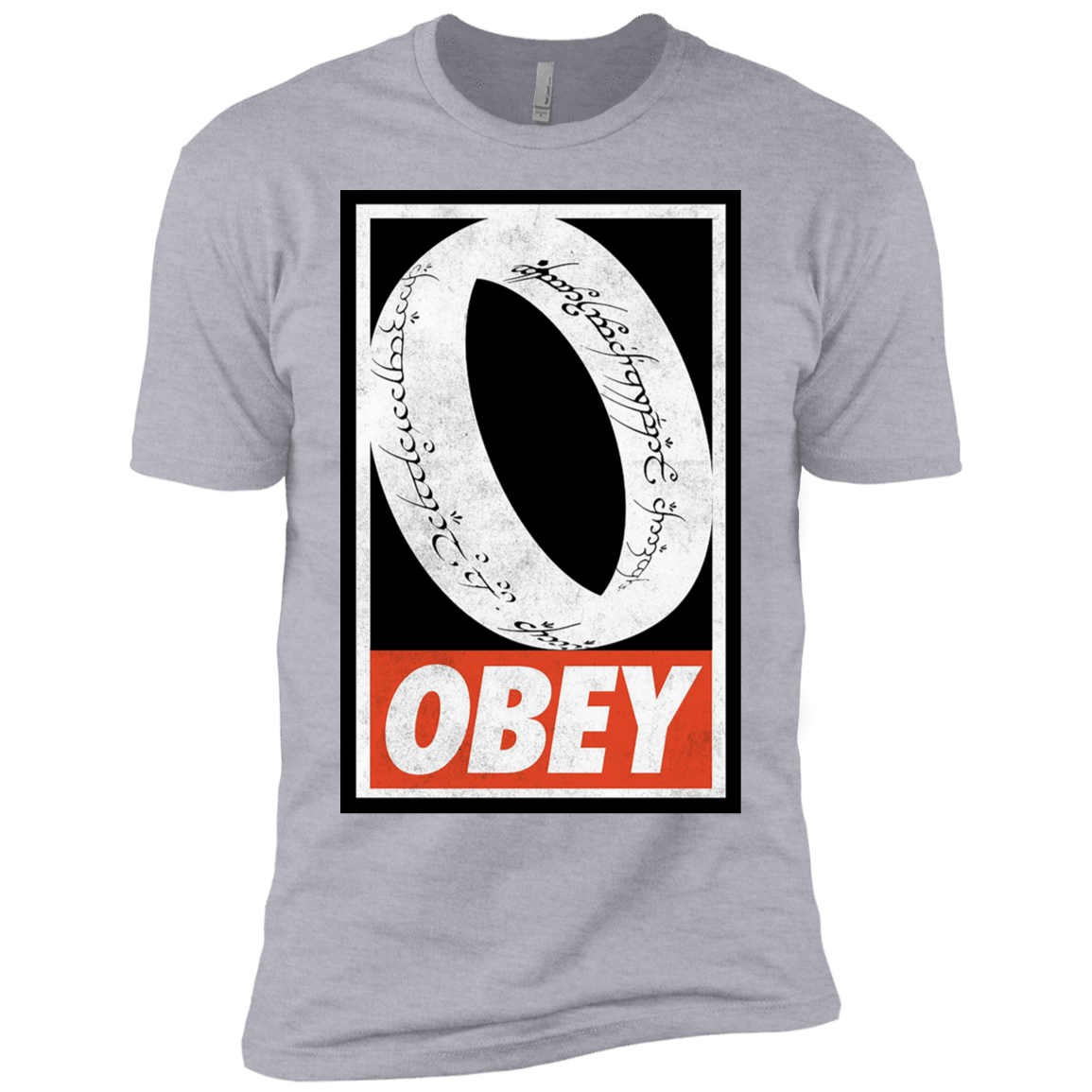 T-Shirts Heather Grey / YXS Obey One Ring Boys Premium T-Shirt