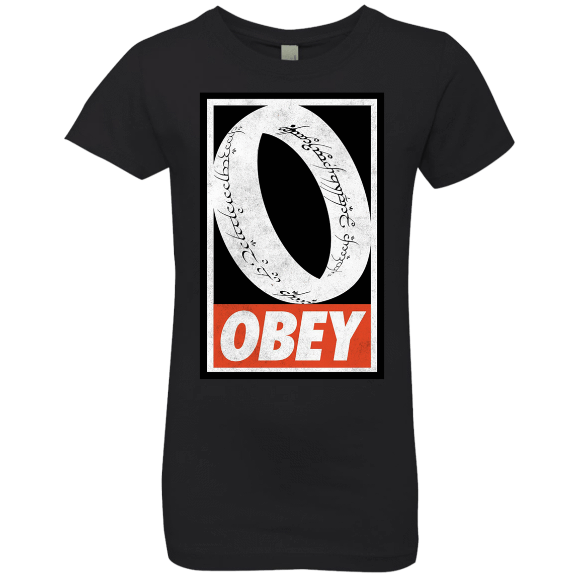 T-Shirts Black / YXS Obey One Ring Girls Premium T-Shirt