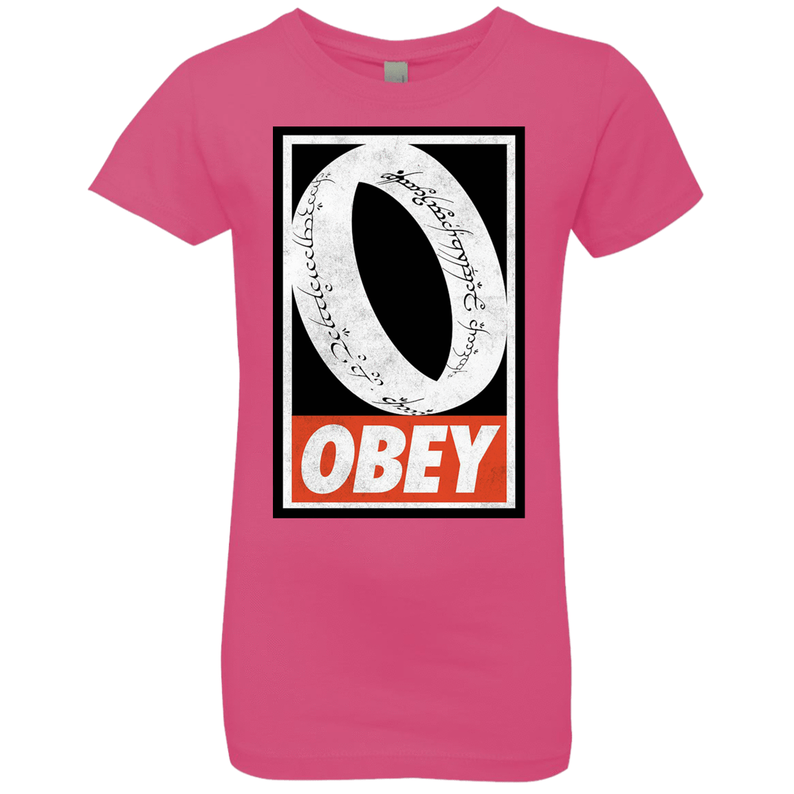 T-Shirts Hot Pink / YXS Obey One Ring Girls Premium T-Shirt