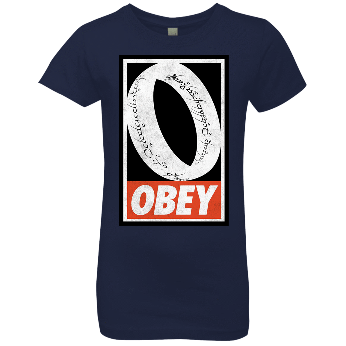 T-Shirts Midnight Navy / YXS Obey One Ring Girls Premium T-Shirt