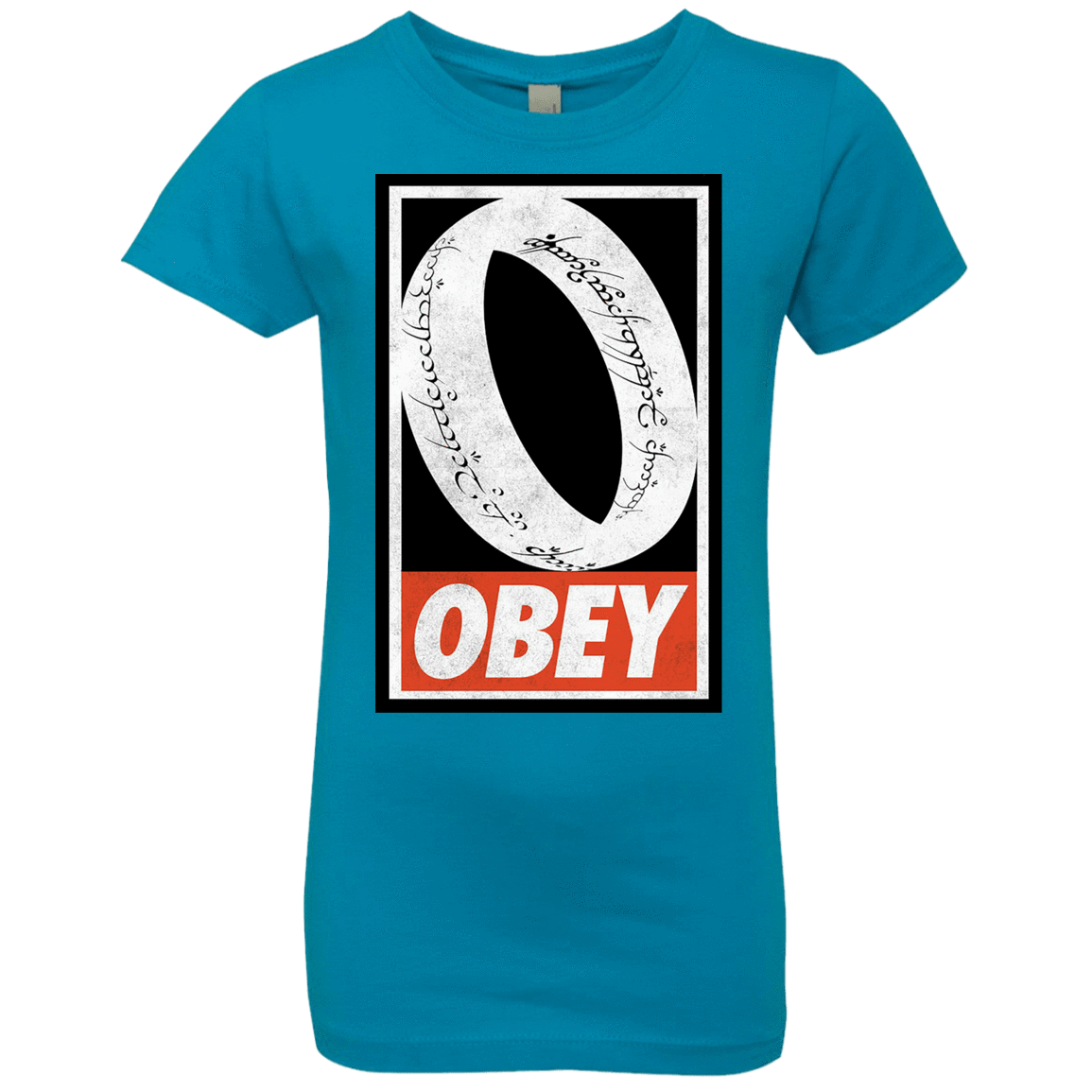 T-Shirts Turquoise / YXS Obey One Ring Girls Premium T-Shirt