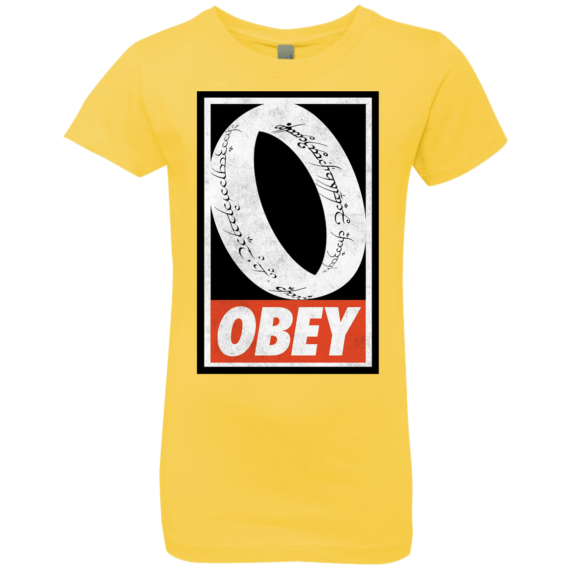 T-Shirts Vibrant Yellow / YXS Obey One Ring Girls Premium T-Shirt