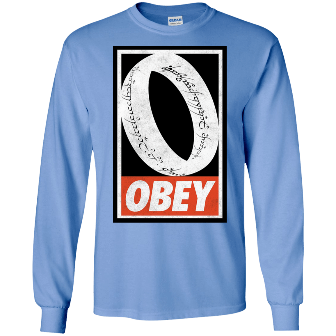 T-Shirts Carolina Blue / S Obey One Ring Men's Long Sleeve T-Shirt