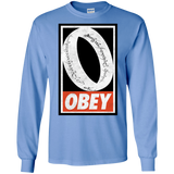 T-Shirts Carolina Blue / S Obey One Ring Men's Long Sleeve T-Shirt