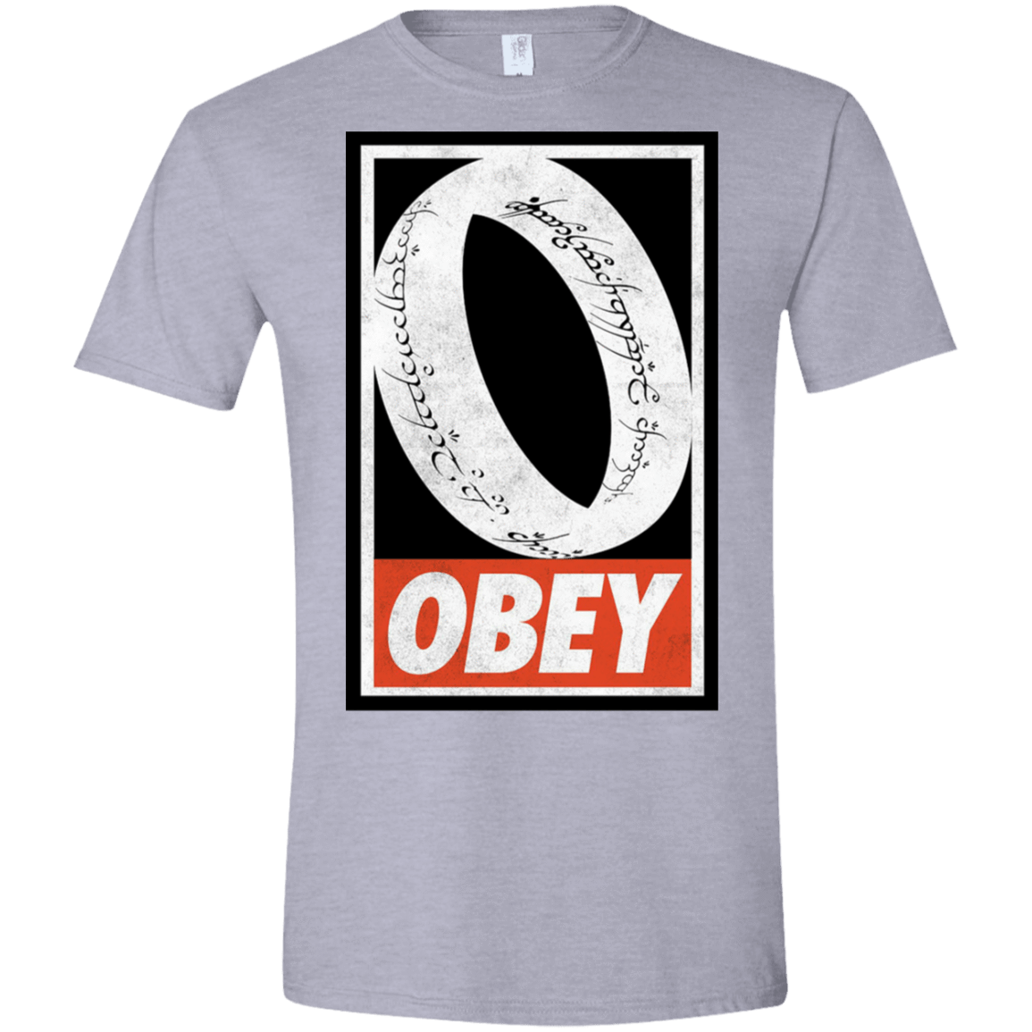 T-Shirts Sport Grey / X-Small Obey One Ring Men's Semi-Fitted Softstyle