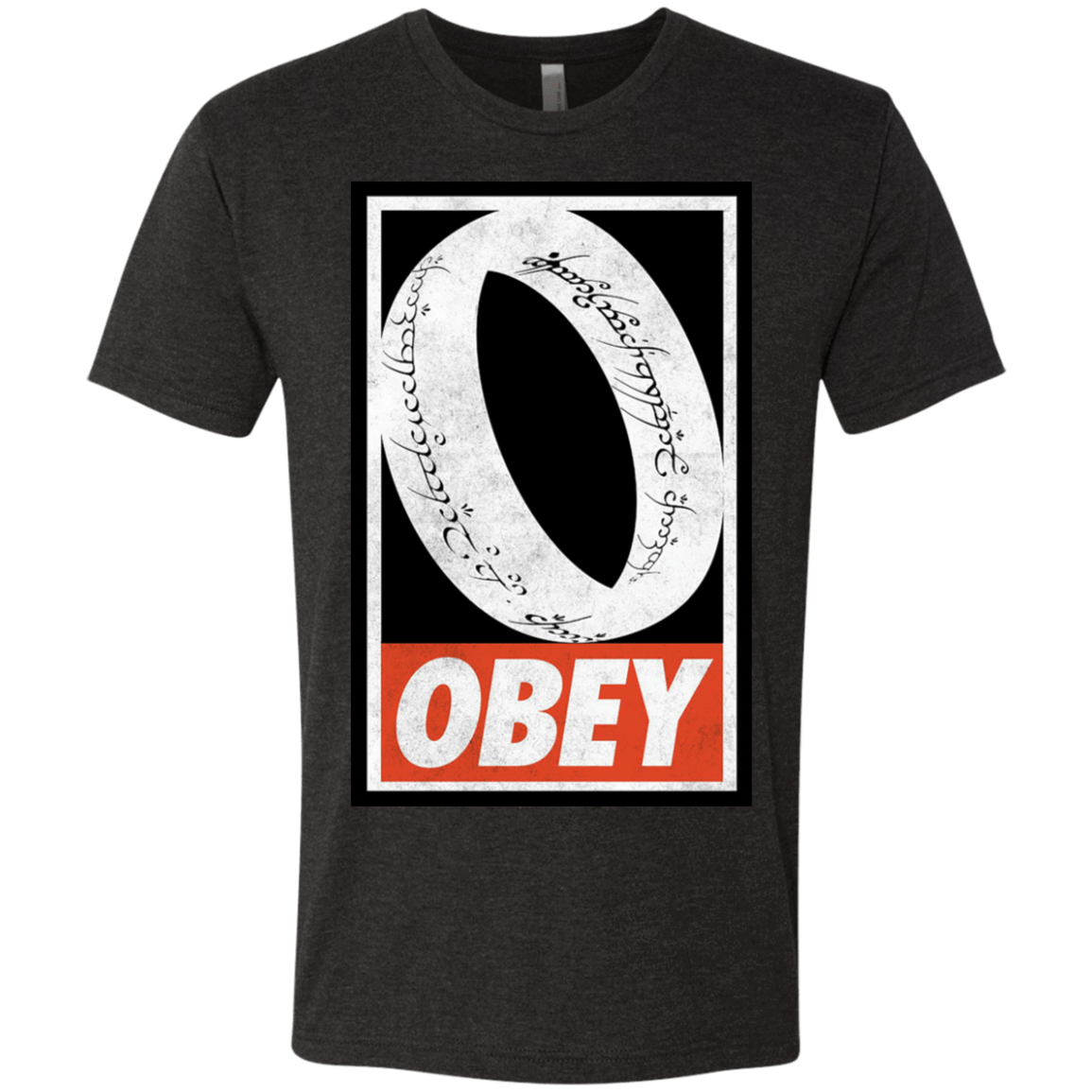 T-Shirts Vintage Black / S Obey One Ring Men's Triblend T-Shirt