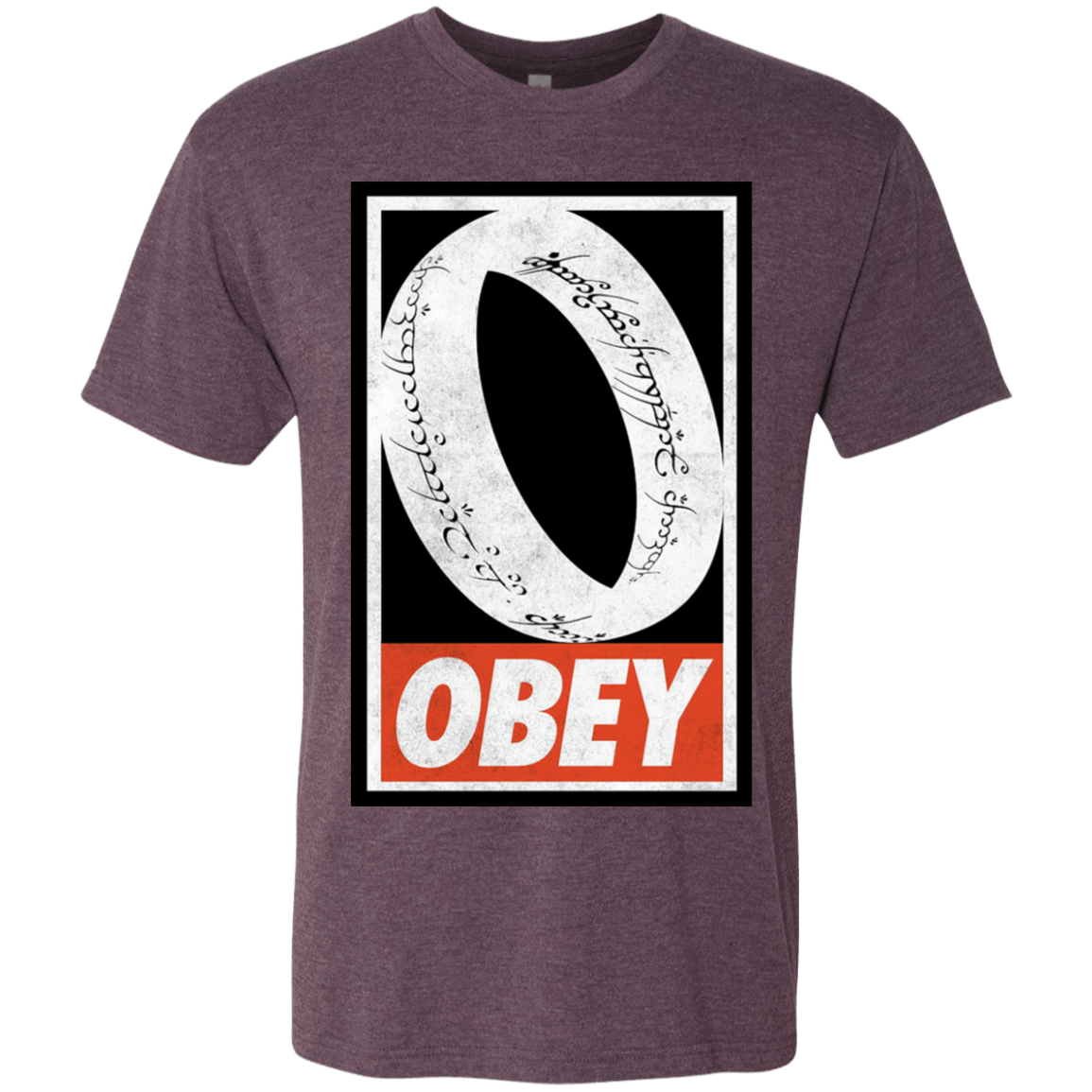 T-Shirts Vintage Purple / S Obey One Ring Men's Triblend T-Shirt