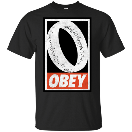 T-Shirts Black / S Obey One Ring T-Shirt