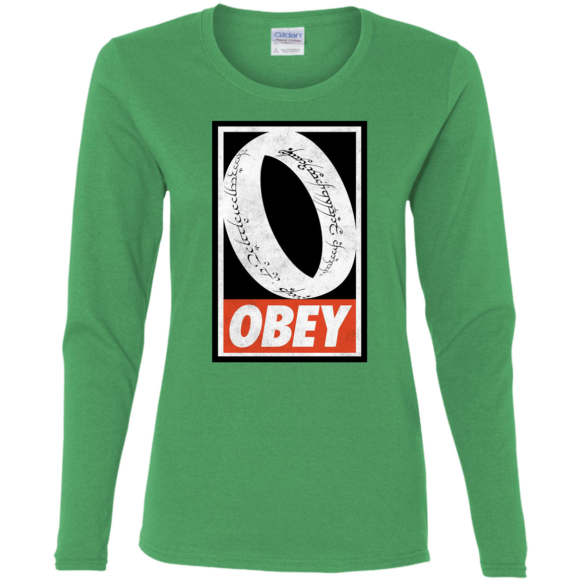 T-Shirts Irish Green / S Obey One Ring Women's Long Sleeve T-Shirt